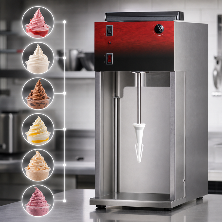 Product image #4 for Vitamix Mix'n Machine Advance Single-Spindle Countertop Frozen Treat Mixer with Permanent Soft Ice Cream Cone-Shaped Agitator
