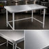 Thumbnail image #3 for Stallion 84-Inch x 30-Inch 16-Gauge 300 Series Stainless Steel Work Table
