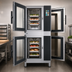 Thumbnail image #4 for Blodgett Invoq 61BLE/101BLE-PT Stacked Pass-Through Electric Boilerless Combi Oven Steamer, 17-Pan Capacity