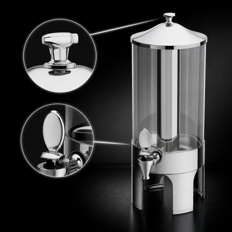 Product image #3 for New York, New York® Single 2-Gallon Cold Beverage Dispenser with Chrome Accents
