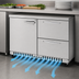 Thumbnail image #4 for Turbo Air PRO Series 48.25-Inch Two-Section Front-Breathing Undercounter Refrigerator with Door and Drawers