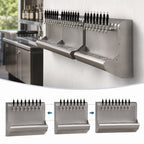Thumbnail image #3 for Perlick Corporation 3076-9 Modular Wall-Mount Air-Cooled 9-Faucet Draft Beer Dispensing Tower, Stainless Steel with Built-In Drainer