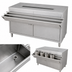 Thumbnail image #3 for Cashier-Serve Stainless Steel Counter with Hinged Doors and Built-In Urn Trough, 72W x 30D