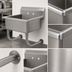 Thumbnail image #3 for Advance Tabco Wall Mounted 14 Gauge Stainless Steel Service Sink with 20 Inch Bowl, 10 Inch Deep Bowl, and Faucet Provision