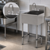 Thumbnail image #3 for Advance Tabco Freestanding Stainless Steel Service Sink with Faucet, 31 x 16 Inch Bowl