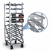 Thumbnail image #3 for Panco Full-Size Mobile Gravity-Fed Can Rack for #5 and #10 Cans
