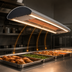 Thumbnail image #3 for Hatco Glo-Ray Curved Lighted Infrared Strip Heater, 66 Inches, Dual LED Lights, Aluminum, 1577 Watts