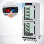 Thumbnail image #3 for Metro C5 C599-SDC-LPDC Mobile Pass-Thru Controlled Humidity Heated Holding & Proofing Cabinet, Glass Dutch Doors, 17-Pan