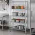 Thumbnail image #3 for EAGLEbrite 4-Tier Stationary Starter Wire Shelving Unit, 42W x 21D x 74H, Zinc Finish