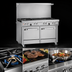Thumbnail image #3 for Southbend Ultimate 48-Inch Commercial Gas Range with 2 Non-Clog Burners, 36-Inch Charbroiler, Standard Oven and Cabinet Base