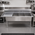 Thumbnail image #3 for Sapphire Manufacturing 74-1/2 Inch 3-Compartment Sink with Left Drainboard