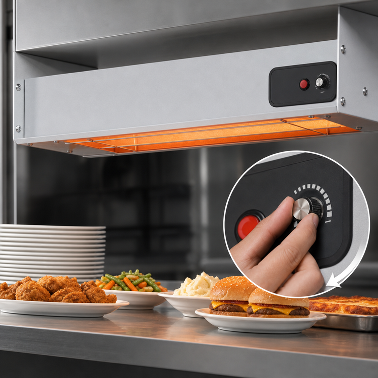 Product image #3 for Nemco 60-Inch Single Unlighted Infrared Strip Heater with Infinite Temperature Control, 208V