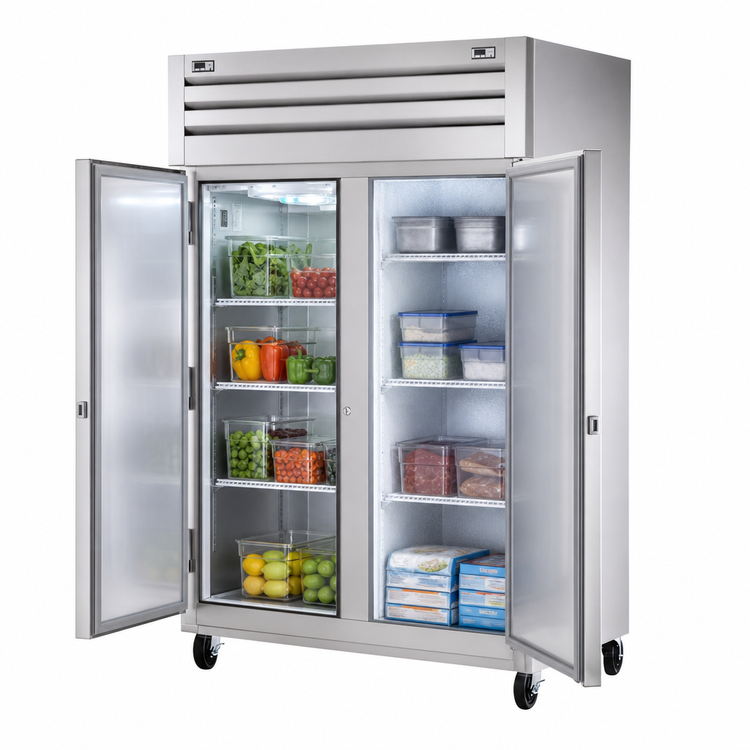 Product image #3 for True Spec Series Two-Section Reach-In Refrigerator/Freezer with Dual-Temperature Storage