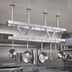 Thumbnail image #3 for Advance Tabco SC-48 Triple Bar Ceiling-Mounted Stainless Steel Pot Rack, 48
