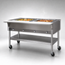 Thumbnail image #3 for Eagle Group Portable Electric Hot Food Table with 2 Dry Wells and Cutting Board, 36-Inch, Open Shelf Base, 240V, 3-Phase