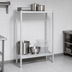 Thumbnail image #3 for Channel Lifetime Tough Tubular Aluminum 2-Shelf Dunnage Shelving, 42W x 24D x 64H