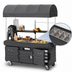 Thumbnail image #3 for Cambro CamKiosk Mobile Food Cart with Canopy, 4 Pan Wells