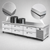 Thumbnail image #3 for True 110-Inch Refrigerated Chef Base with 6 Locking Drawers and Stainless Steel V-Edge Top