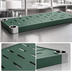 Thumbnail image #3 for Eagle Quik-Set 42 x 18-Inch Louvered Solid Shelf, 14-Gauge Galvanized Steel, Green Epoxy Finish