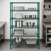 Thumbnail image #3 for Quantum WR54-1236P-5 36-Inch x 12-Inch x 54-Inch Wire Shelving Starter Kit, 5 Shelves, Green Epoxy Antimicrobial Finish