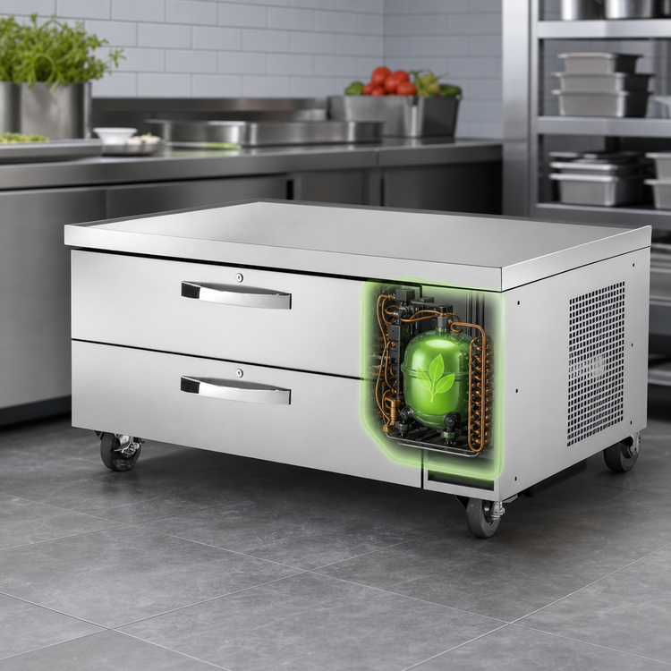 Product image #3 for True 51-7/8-Inch Wide Refrigerated Chef Base with 2 Locking Drawers, R290, Spec Package 3