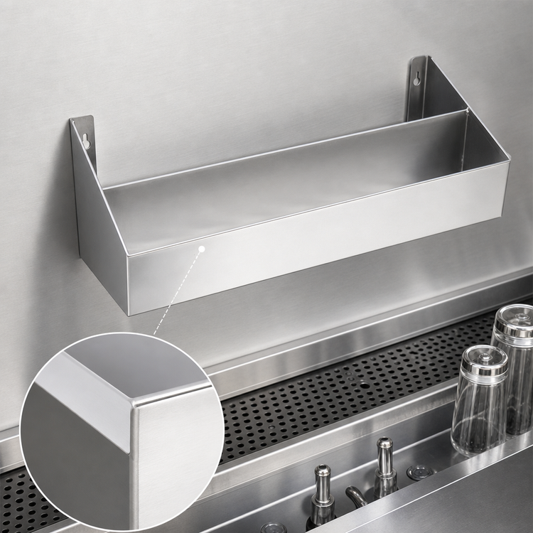 Product image #3 for 48-Inch Single-Tier Underbar Speed Rail, Keyhole Mount