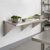 Thumbnail image #3 for Eagle Group 48-Inch x 30-Inch Wall-Mount 14-Gauge 304 Stainless Steel Work Table with 4.5-Inch Backsplash