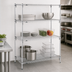 Thumbnail image #3 for Metro Super Erecta Super Adjustable Chrome-Plated Wire Shelving Starter Unit, 48