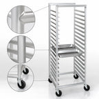 Thumbnail image #3 for Channel Manufacturing ETPR-5S3 12 x 20 Steam Table Pan Rack, 10-Pan, Aluminum, Side Load, 5-Inch Spacing, 36-Inch High