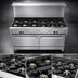 Thumbnail image #3 for Southbend Ultimate 60-Inch Gas Restaurant Range with 9 Burners, Standard Oven, and Cabinet Base