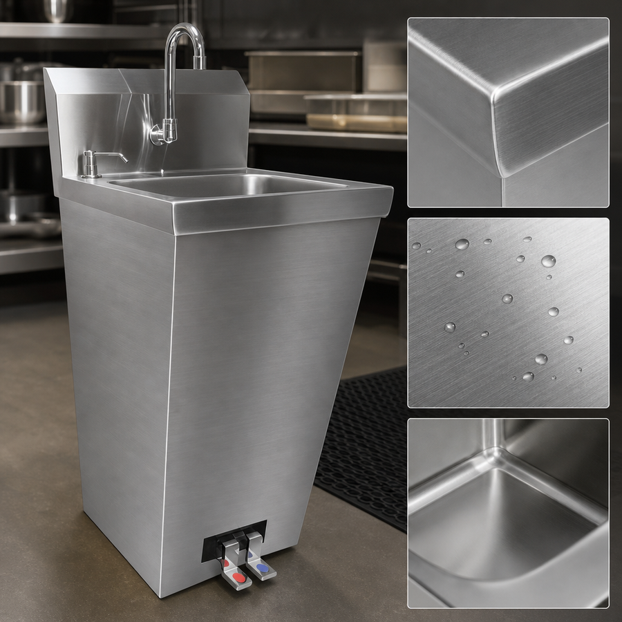 18-Gauge 304 Stainless Steel Construction