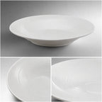 Thumbnail image #4 for Crestware Firenze FR61 8-7/8-Inch Round Swirl Embossed Vitrified Ceramic Soup Bowl Case of 2