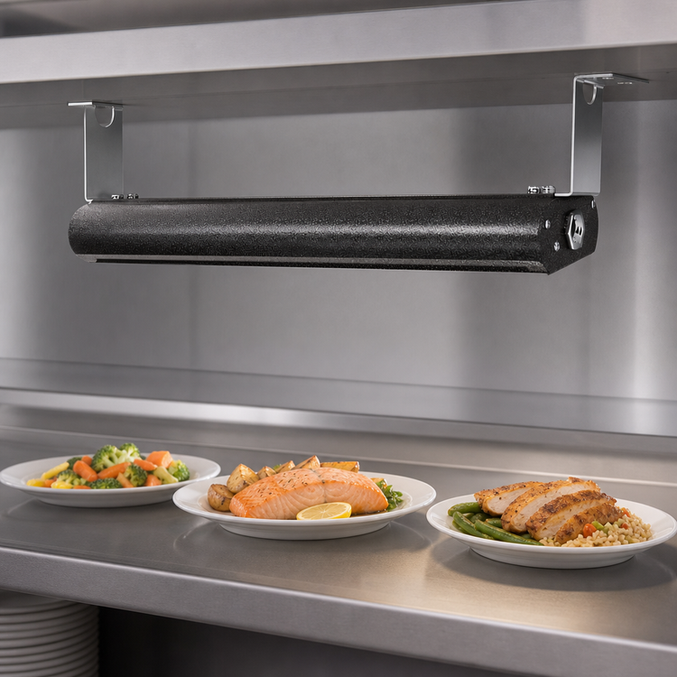 Product image #3 for Vollrath Low Profile Unlighted 30-Inch Strip Heat Lamp, Aluminum, 208V
