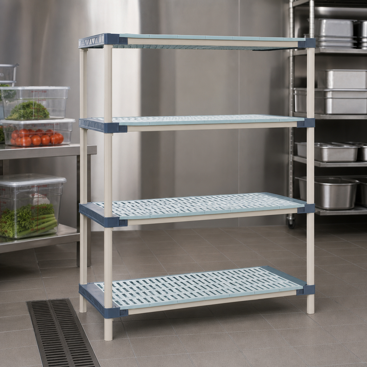Product image #3 for MetroMax 4 All-Polymer 4-Shelf Add-On Shelving Unit, 24W x 24D x 63H