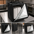 Thumbnail image #3 for Deluxe Black Pizza Delivery Bag with Rack, 19 x 19 x 27 Inches, Holds Up to 10 Pizza Boxes