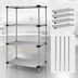 Thumbnail image #3 for Quantum 4-Shelf Stationary Solid Stainless Steel Shelving Starter Kit, 36 x 14 x 63 Inches