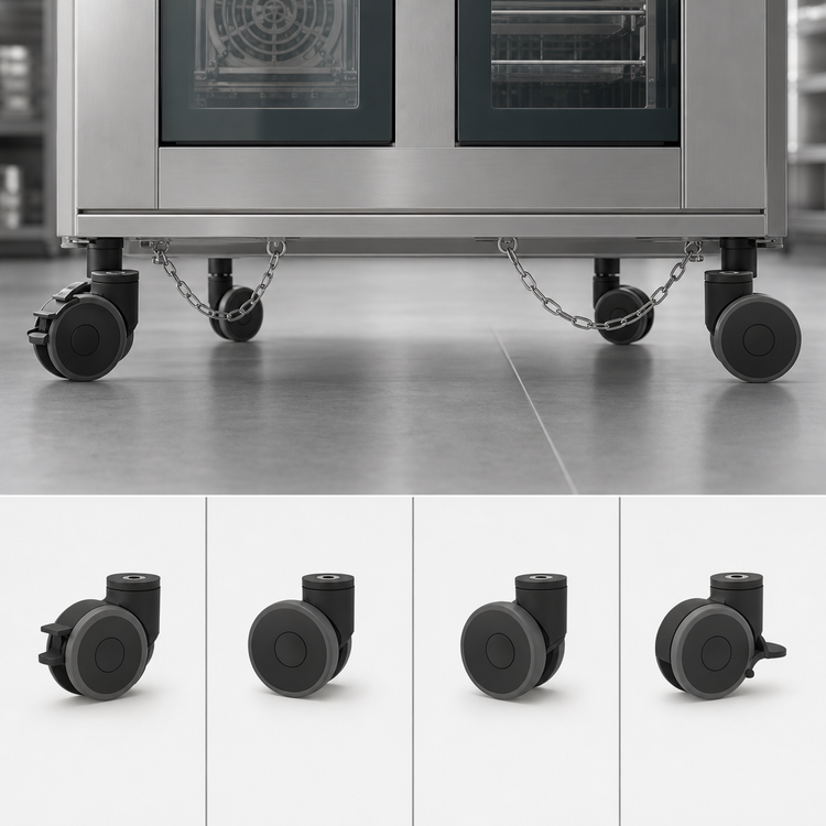 Product image #3 for ChefTop MIND.Maps Plus Caster Kit with Safety Chains