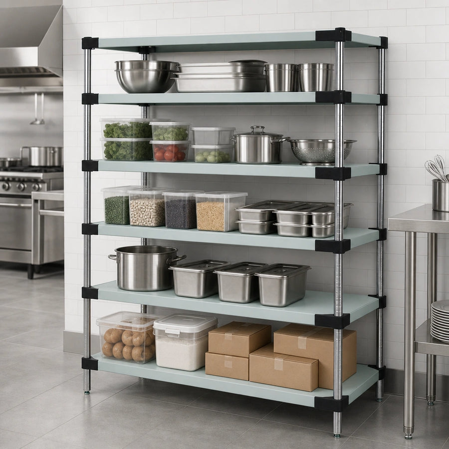 Five Solid Shelves