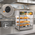 Thumbnail image #3 for Omcan Elite Series Countertop Heated Display Case, Full Service, 25.5-Inch, 107L
