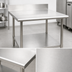 Thumbnail image #3 for Eagle Group BlendPort® KL Series 60-Inch x 30-Inch Stainless Steel Work Table with 4-1/2-Inch Backsplash and Galvanized Undershelf