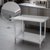 Thumbnail image #3 for Advance Tabco Stainless Steel Work Table with Adjustable Undershelf, 108