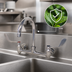 Thumbnail image #3 for Advance Tabco Heavy-Duty Lead-Free Splash Mount Faucet with 6-Inch Gooseneck Spout, 8-Inch O.C., and Wrist Blade Handles