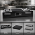 Thumbnail image #3 for TableCraft Single-Burner Induction Countertop Station Kit with Cooling Plates, 120V, Translucent Black