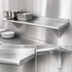 Thumbnail image #3 for Advance Tabco 108-Inch Wall-Mounted Stainless Steel Shelf, 12-Inch Deep, 16-Gauge, Satin Finish