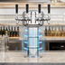 Thumbnail image #3 for Mini-Mushroom Countertop Air-Cooled Draft Beer Tower with 4 Faucets, Polished Stainless Steel
