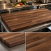 Thumbnail image #3 for Boos Block 120 Inch x 30 Inch American Black Walnut Edge Grain Kitchen Countertop