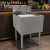 Thumbnail image #3 for Glastender Freestanding Underbar Mixology Unit with 1-Compartment Sink, Rinser Faucet, Tool Well and Cutting Board, 20 Inch Wide