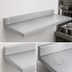 Thumbnail image #3 for Advance Tabco 30 Inch x 30 Inch 16-Gauge 304 Stainless Steel Countertop with 5 Inch Backsplash