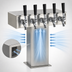 Thumbnail image #3 for Perlick 3780-5BPC 5-Faucet Air-Cooled Tee Draft Beer Tower