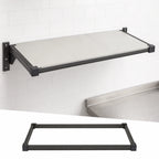 Thumbnail image #3 for Cambro Camshelving® Elevation EWSSK2442S580 Solid Wall-Mounted Shelf Kit, 24 x 42 in., Brushed Graphite, Antimicrobial